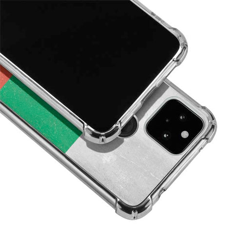 Bulgarian Flag Distressed Google Pixel 5a 5G Clear Case